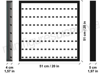New Lego Minifigures Display Frame large size