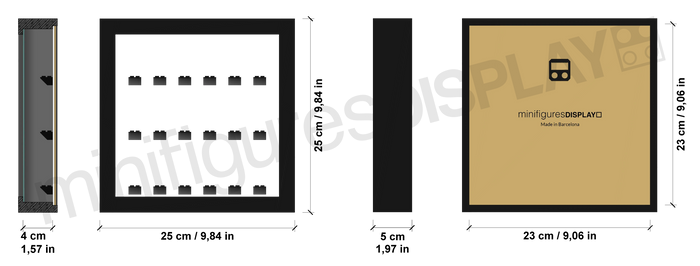 New Lego Minifigures Display Frame small size