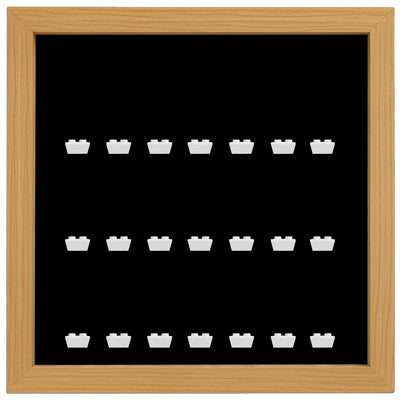 Black Edition Custom Oak Display Frame for Lego® Minifigures