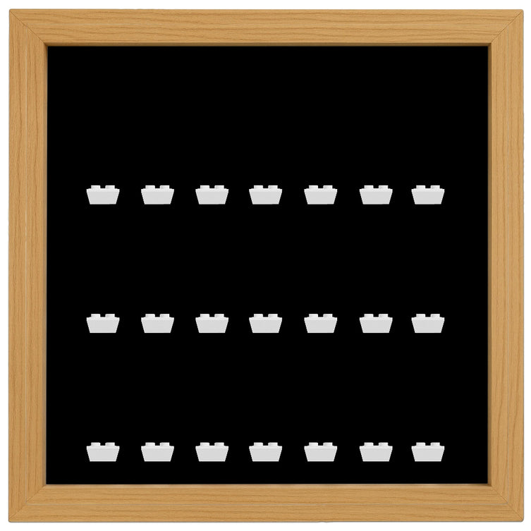 Lego Minifigures Display Frame Black Edition Custom Oak  for Lego ...