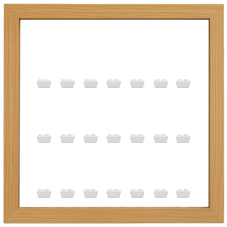 Lego Minifigures Display Frame Oak Small  for Lego Minifigures
