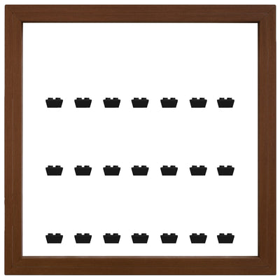 Walnut Small Display Frame for Lego® Minifigures