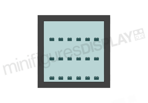 Lego Minifigures Display small Frame  parts 3D