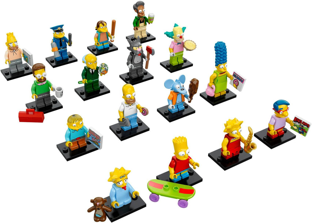 The Simpsons Series 1 Complete Collection 16 LEGO Minifigures 71005