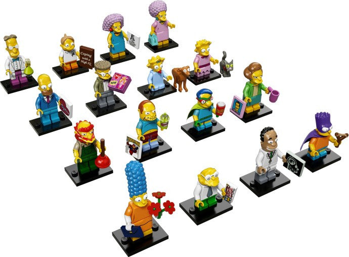 The Simpsons Series 2 Complete Collection 16 LEGO Minifigures 71009