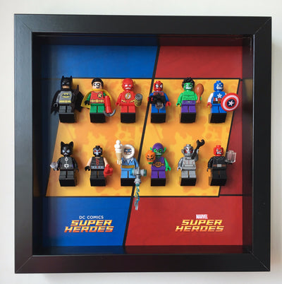 Display Frame for Lego® Mighty Micros DC / Marvel Super Heroes