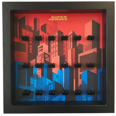 Frame for Lego® Marvel DC comics Super Heroes Minifigures
