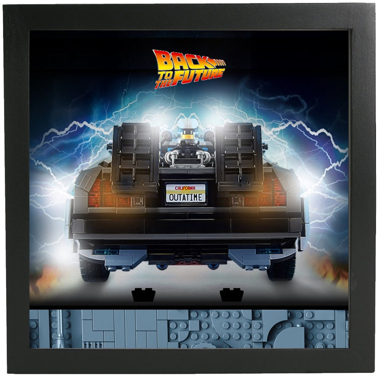 Lego Minifigures Display Frame  Lego Back to the Future Time Machi...