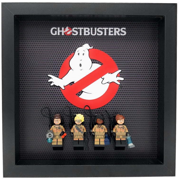 Lego Minifigures Display Frame  Lego Ghostbusters Ecto-1 & 2 M...