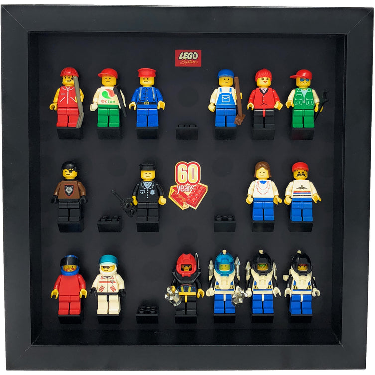 Lego Minifigures Display Frame  Lego 60 Anniversary vintage Minifi...