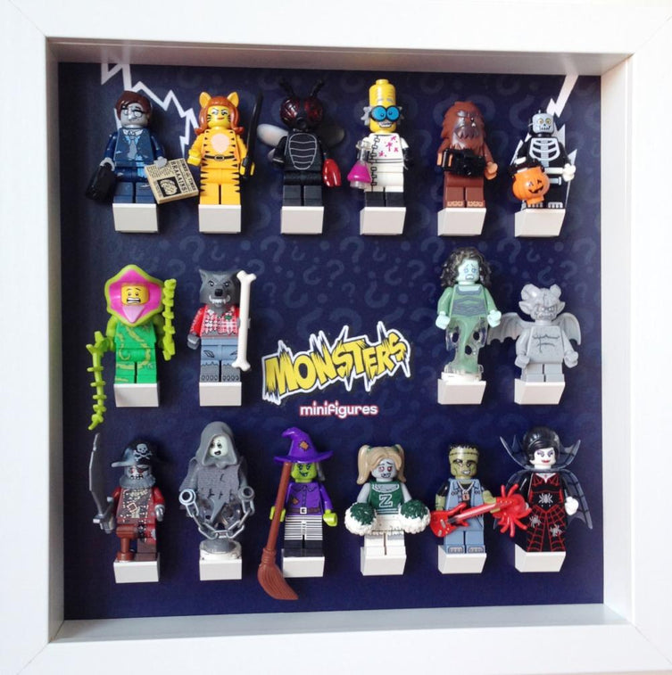 Lego Minifigures Display Frame  Lego Monsters Series 14 Minifigures