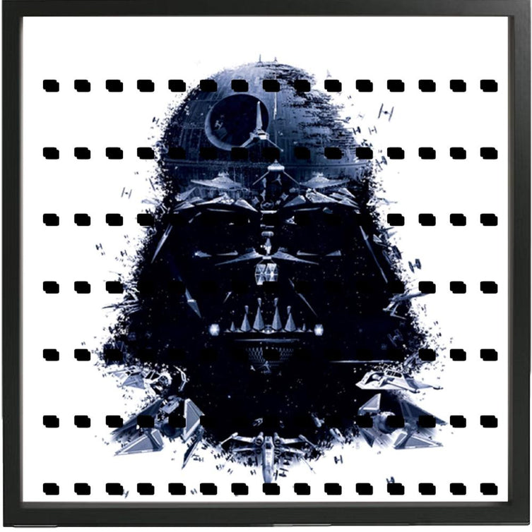 Lego Minifigures Display Frame Darth Vader Art Large  Lego Star Wa...