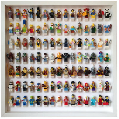 White Large Display Frame for Lego® Minifigures (Outlet)