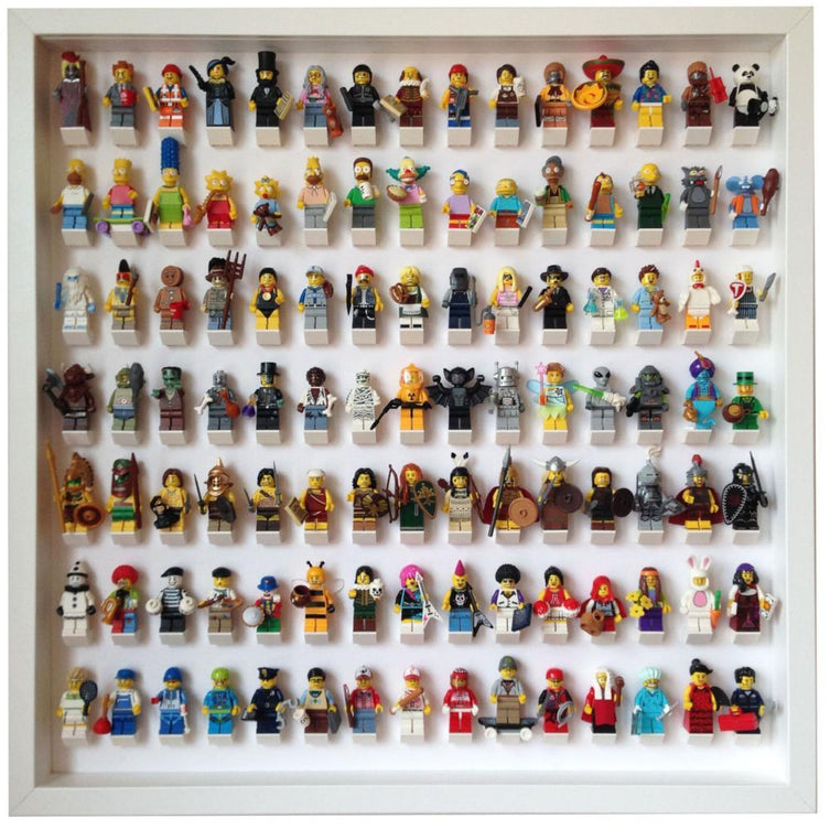 Lego Minifigures Display Frame White Large  for Lego Minifigures (...