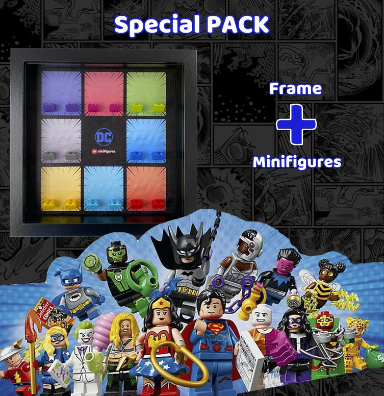 Lego Minifigures Display Frame Special Pack: DC Super Heroes Lego ...
