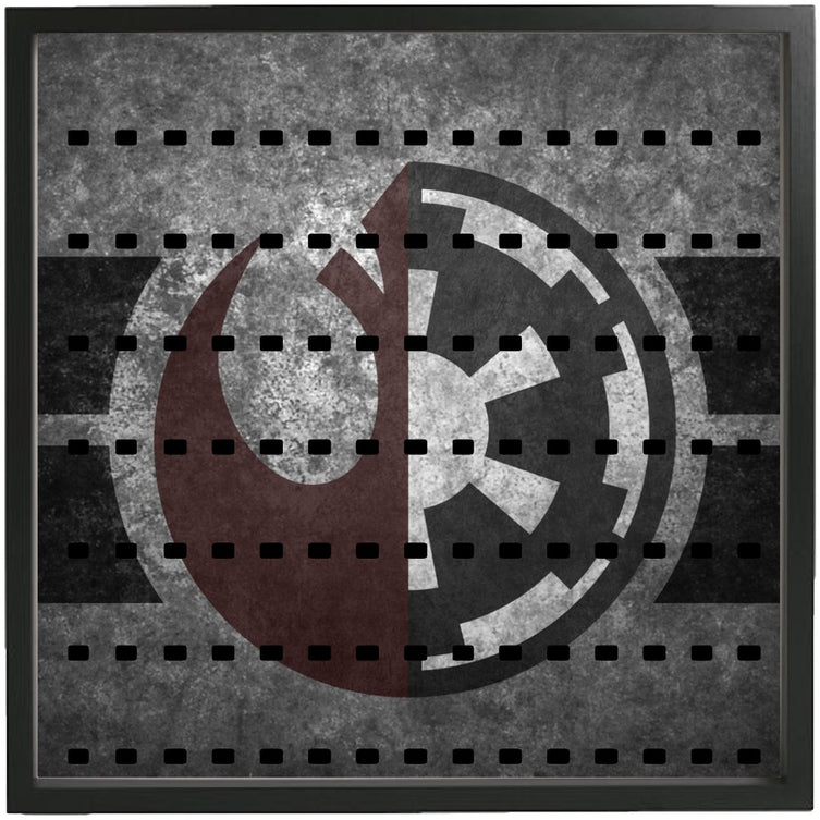 Lego Minifigures Display Frame Rebel Alliance and Galactic Empire ...