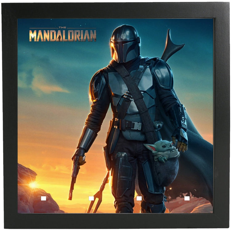 Lego Minifigures Display Frame Poster  Lego The Mandalorian Minifi...