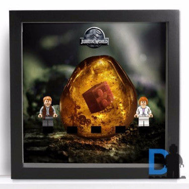 Amber background Frame for Lego® Jurassic World Minifigures