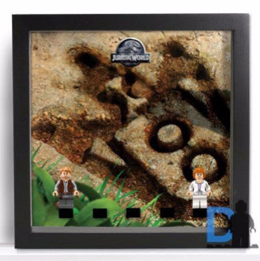 Dinosaur footprint background Frame for Lego® Jurassic World Minifigures
