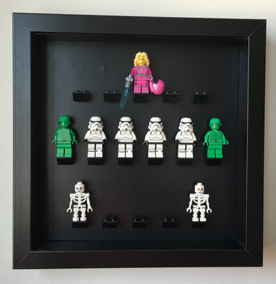 Black Edition Custom Black Display Frame for Lego® Minifigures
