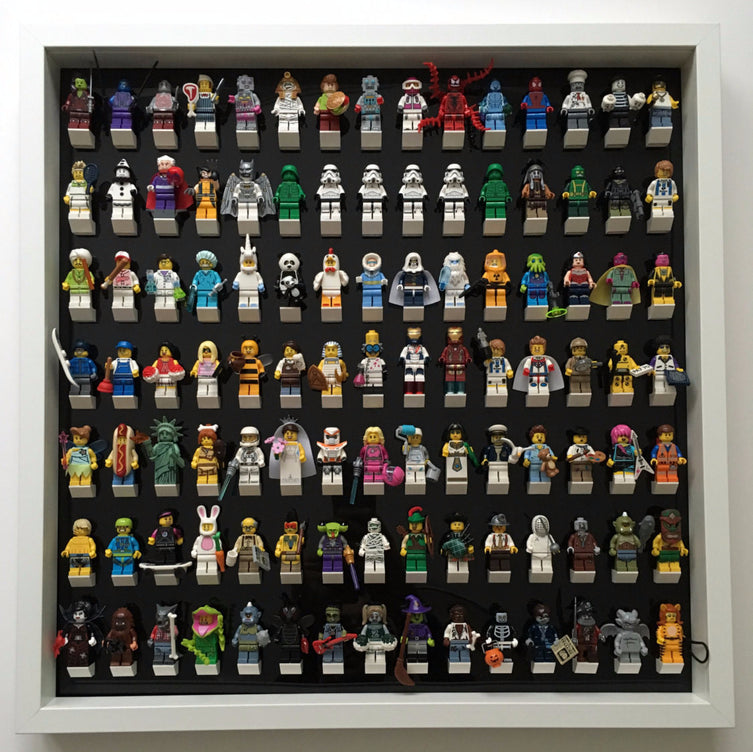 Lego Minifigures Display Frame Black Edition White Large  105 Lego...